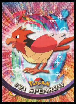 1999 Topps Pokemon TV Animation Series 1 Spearow Blue Logo #21 - Image 1