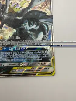 Pikachu & Zekrom GX SM168 Black Star Promo Tag Team Full Art Pokemon TCG - Image 4