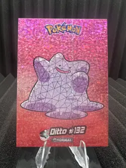Ditto #132 - Cracked Ice Holo - Crystal Collection 2024 - Pokemon Card - Image 1
