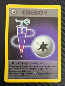 Pokemon TCG Full Heal Energy 81/82 Team Rocket Regular Unlimited LP - Image 1