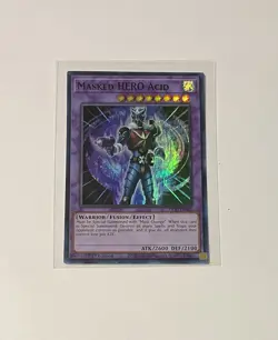 Yu-Gi-Oh! Masked HERO Acid #TOCH-EN045 Super Rare 1st Edition + Bonus - Image 1
