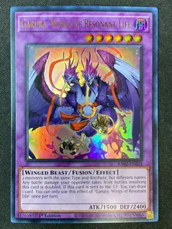 Yu-Gi-Oh TCG #RA02-EN024 Garura, Wings of Resonant Life 1st Ed Ultra Rare NM - Image 1