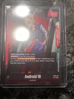 Android 18 FB06-001 Leader Alternate Art Dragon Ball Card Rivals Clash - Image 3