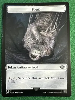 Food 11 Token Card MTG LOTR Tales of Middle Earth 2023 Mint Non Foil - Image 1