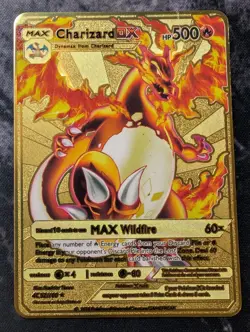 Charizard DX HP500 Metal Pokemon Card #52/100 -Collectible Gift - Image 1