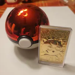 Pokemon 23K Gold Plate Jigglypuff Trading Card Burger King 1999 - Image 1