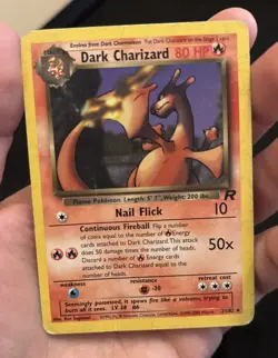 Pokemon Dark Charizard 21/82 Non-Holo Card Team Rockets Series MP - Image 3