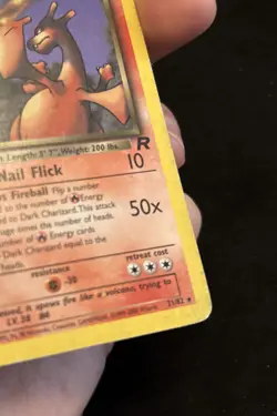 Pokemon Dark Charizard 21/82 Non-Holo Card Team Rockets Series MP - Image 5