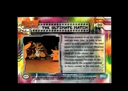 The Ultimate Match : Mewtwo Strikes Back Topps Blue Logo Pokemon Card #34 - Image 2