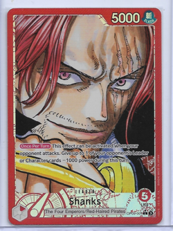 Shanks (OP09-001) Leader Alt Art, One Piece Card Game NM English EN - Image 1