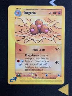 Pokemon Card Dugtrio 44/165 Expedition Base Set Rare Non Holo WOTC - MP - Image 1