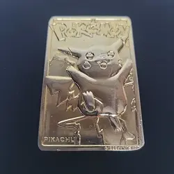 1999 Nintendo Pokemon PIKACHU #25 - 23K Gold Plated Trading Card Burger King - Image 2