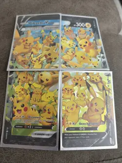Pikachu V-Union [Set of 4] SWSH: Sword & Shield Promo Cards Holo - Image 1