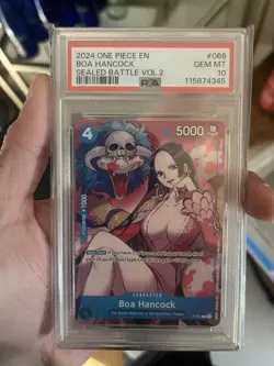 PSA10 Boa Hancock (Sealed Battle 2024 Vol. 2) P-066 One Piece Promotion Card - Image 1