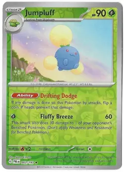 Pokemon: Pokemon Paldea Evolved Set, Jumpluff [Reverse Holo] Card, No. 3 - Image 1