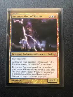 Keranos, God of Storms Journey Into Nyx Regular Magic MTG (LP) - Image 1