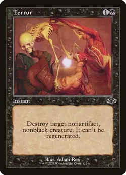 Terror (Retro Frame) - Dominaria Remastered - C - #312 - NM - Image 1
