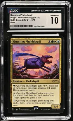 QUESTING PHELDDAGRIF Secret Lair Rare Extra Life CGC 10 Gem Mint MTG [Nos] - Image 1