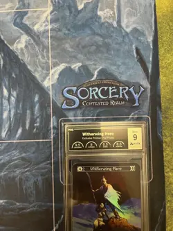 Sorcery Witherwing Hero Promo Frazetta FOIL Alpha Investments PCG Graded 9 - Image 2