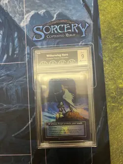 Sorcery Witherwing Hero Promo Frazetta FOIL Alpha Investments PCG Graded 9 - Image 3