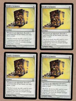 MTG - 4X Geth's Grimoire x4 - Darksteel - Uncommon NM/MT - Playset {A} - Image 1