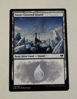 MTG Snow-Covered Island (278) Kaldheim NM - Image 1