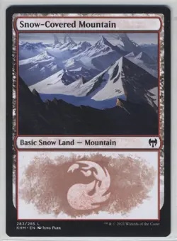 Magic the Gathering Snow-Covered Mountain #283 Kaldheim x1 MTG Free Shipping! - Image 1