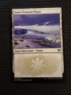 mtg snow-covered plains 277 kaldheim - Image 1