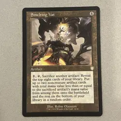 Smelting Vat - RETRO FRAME - MTG The Brothers War: Commander - NM Rare Artifact - Image 1