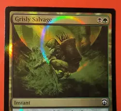 MTG: *GRISLY SALVAGE* RIPPLE FOIL M3C/#263/ NM / COMMON /UNPLAYED - Image 2