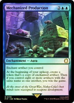 Mechanized Production FOIL - 0178 - Mythic - Fallout PIP MTG - Image 1