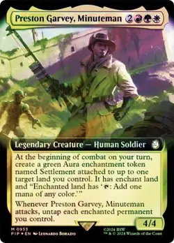 Preston Garvey, Minuteman SURGE FOIL EXTENDED - 0953 - Mythic - Fallout PIP MTG - Image 1