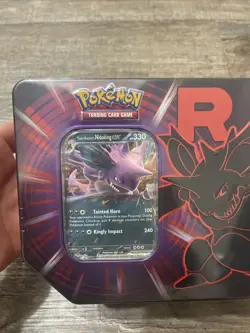 Pokemon TCG Fall Team Rockets Tin Nidoking FACTORY SEALED Destined Rivals & JT - Image 3