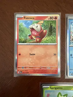 Pokemon Paldea Evolved Sprigatito Fuecoco Quaxly 013 034 050 Mirage Holo Set - Image 3