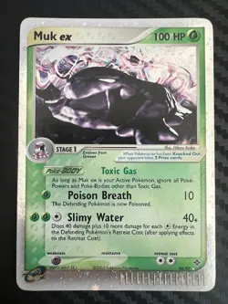 Pokemon TCG Muk ex 96/97 Ex Dragon Rare Holo LP - Image 1
