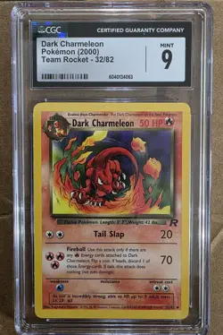Pokemon CGC Mint 9 Dark Charmeleon 32/82 Team Rocket - Image 1