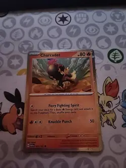 Pokemon SV Paradox Rift, Charcadet 026/182 Cosmos Holo Exclusive, NM - Image 1