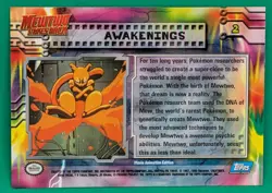 Topps Pokemon! Mewtwo Strikes Back! #2 Awakening! 1998 - NEVER PLAYED - Image 2