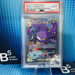 2025 POKEMON DRI SPECIAL ILLUSTRATION RARE #234 TEAM ROCKET'S CROBAT EX PSA 10 - Image 1