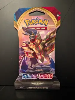 Pokemon Sword and Shield Base Sleeved Boosters Art Set of 4 - Factory Sealed - Image 3