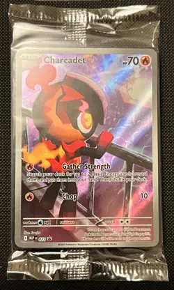Charcadet MEP 022 - Pokemon Mega Evolution Phantasmal Flames ETB Promo Sealed - Image 1