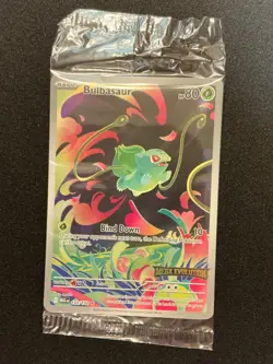 Pokemon TCG Bulbasaur 133/132 Illustration Rare Mega Evolutions Stamped Promo - Image 1