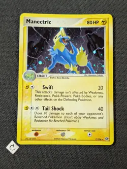 Manectric 7/106 - EX Emerald Holo Rare Pokemon TCG NM - Image 1