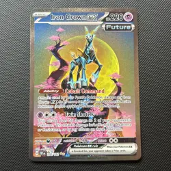 Iron Crown ex 206/162 Sv05: Temporal Forces Holo SIR Pokemon - Image 1