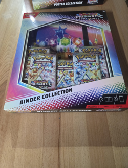 Pokemon Prismatic Evolutions Lot Binder & Poster Collections and 2 Pack Blister - Image 3