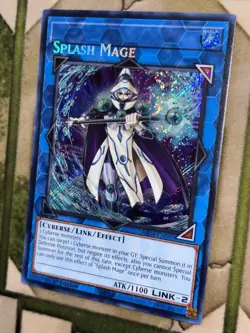 YuGiOh SPLASH MAGE **Misprint** Secret Rare RA04-EN080 - Image 1