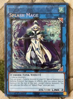 YuGiOh SPLASH MAGE **Misprint** Secret Rare RA04-EN080 - Image 2