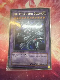 YuGiOh Ultra Rare Blue Eyes Ultimate Dragon JMP-EN005 SEALED NM/Mint - Image 1