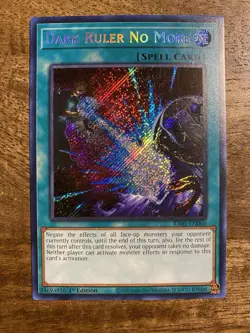 Yu-Gi-Oh! Dark Ruler No More RA01-EN060 - 1st Edition - Secret Rare - Near Mint! - Image 1