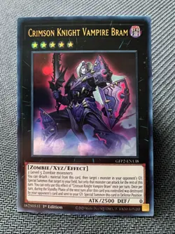 x3 Crimson Knight Vampire Bram GFP2-EN138 Ultra Rare YuGiOh - Image 1
